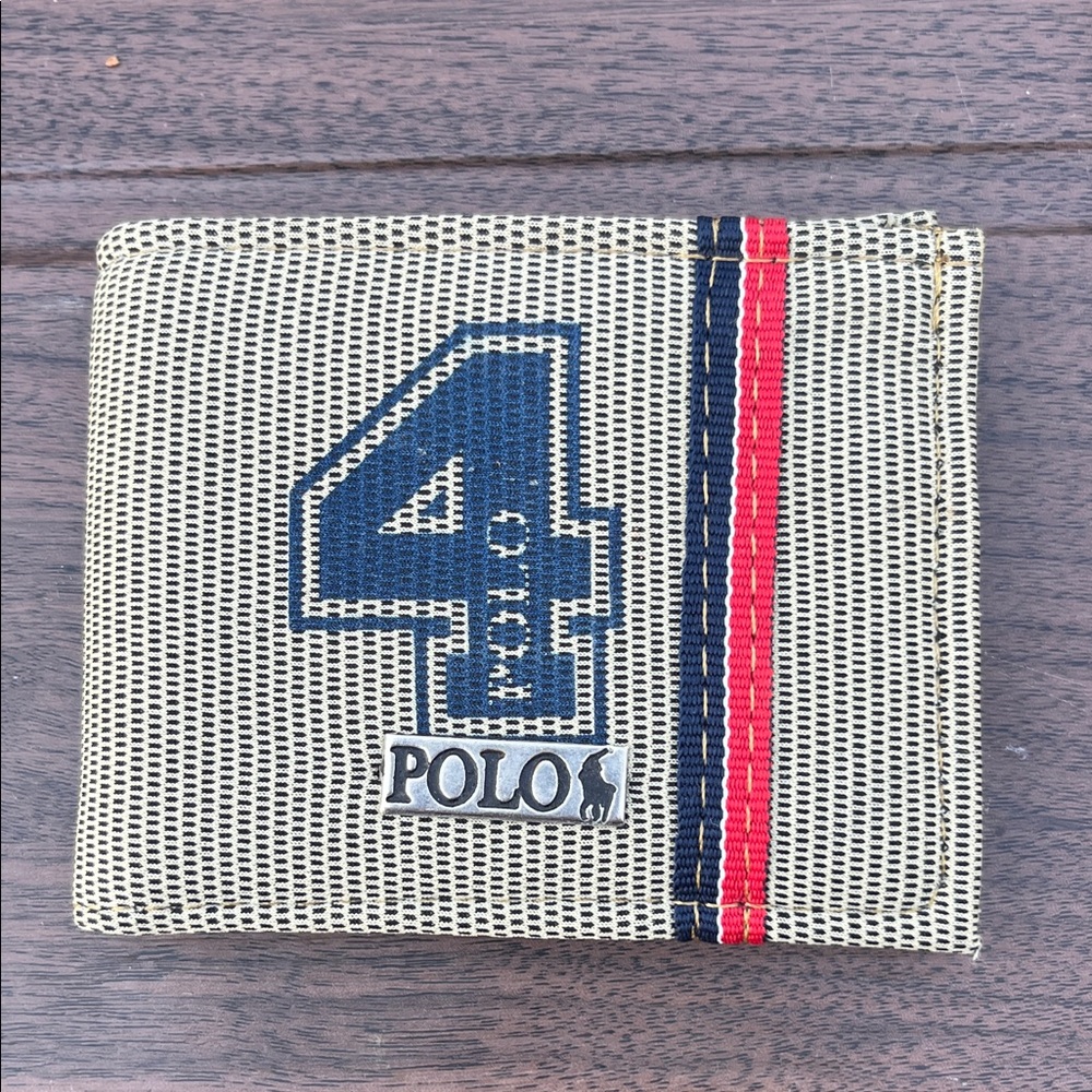 Polo by Ralph Lauren Tan and Red Money Clip